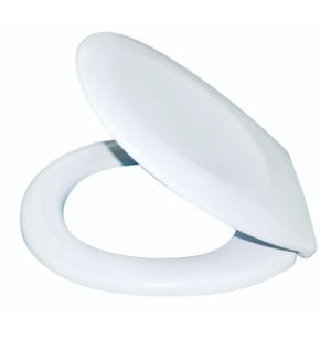 BLUE CANYON ASTON DUROPLASTIC TOILET SEAT WHITE - 1.7KG ANTI-BACT
