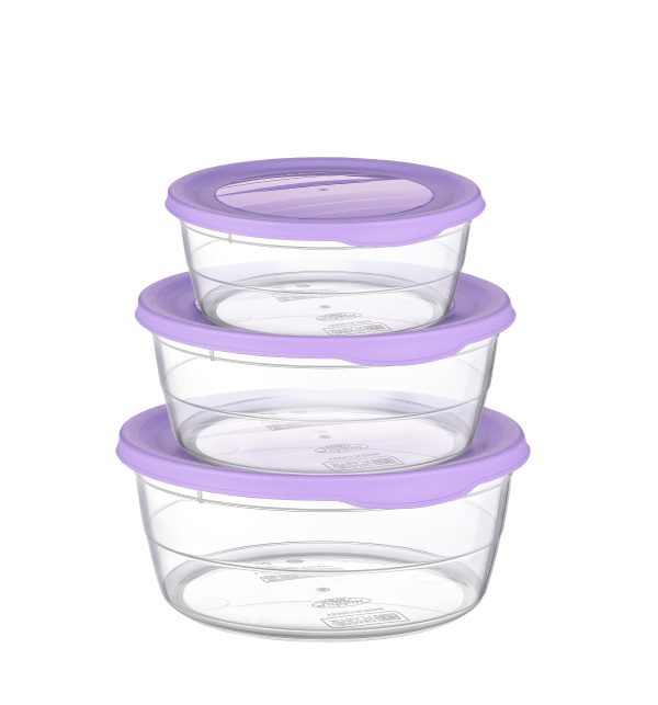 HOBBY LIFE 3 PC TREND ROUND FOOD SAVER 0.3 - 0.7