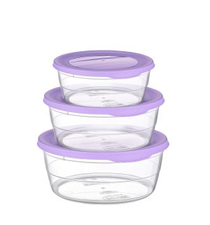 HOBBY LIFE 3 PC TREND ROUND FOOD SAVER 0.3 - 0.7