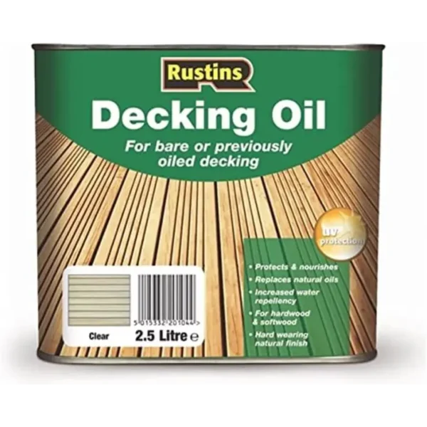 RUSTINS DECKING OIL NATURAL CEDAR 2.5 LITRE