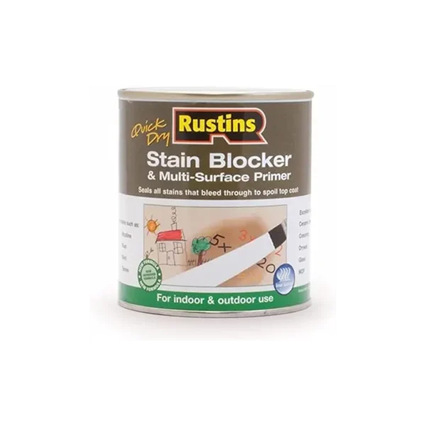 RUSTINS STAIN BLOCKER & MULTI SURFACE PRIMER 500ML