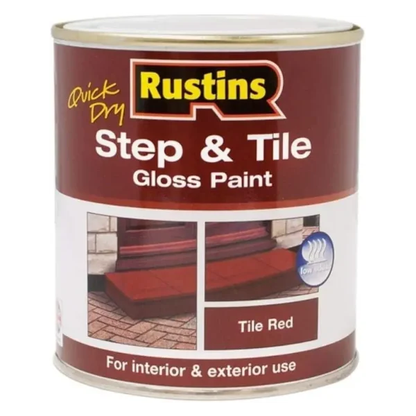 RUSTINS QUICK DRY STEP & TILE RED 1 LITRE