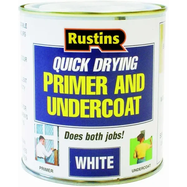 RUSTINS WHITE PRIMER/UNDERCOAT 1 LITRE