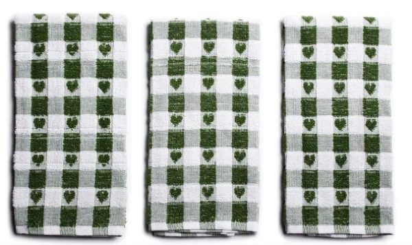 SABICHI TEA TOWELS - SAGE HEART