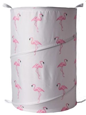 SABICHI FLAMINGO POP UP LAUNDRY HAMPER / BASKET