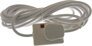 STATUS 1 GANG 5M EXTENSION LEAD WHITE NEON INDICATOR