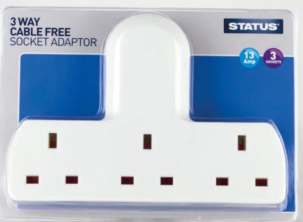 STATUS 1 GANG TO 3 GANG EXTENSION SOCKET PLUG