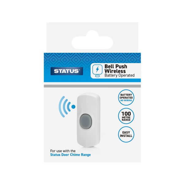 STATUS WIRELESS DOOR BELL / CHIME 150M RANGE 32 MELODIES