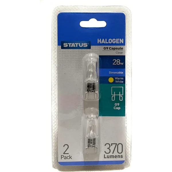 STATUS 28W 240V G9 CAPSULE BULB WITH FUSE PACK OF 2