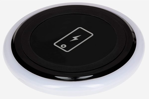 STATUS 1A WIRELESS DESKTOP CHARGER PAD FOR QI CHARGING COMPATIBLE MOBILE PHONES - BLACK