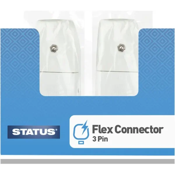 STATUS 3 PIN MALE AND FEMALE FLEX CONNECTOR