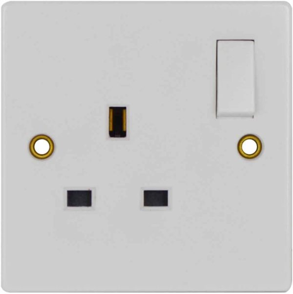 STATUS 13A SINGLE / 1 GANG SWITCH WALL SOCKET