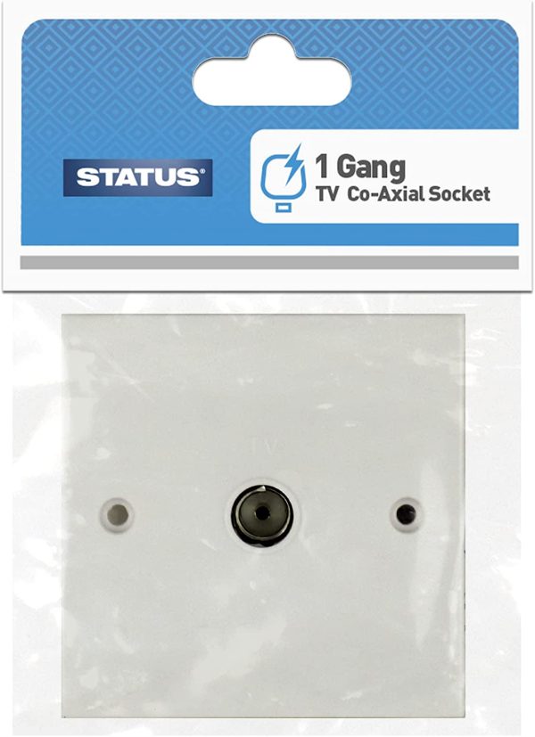 STATUS SINGLE CO-AXIAL TV AERIAL SOCKET