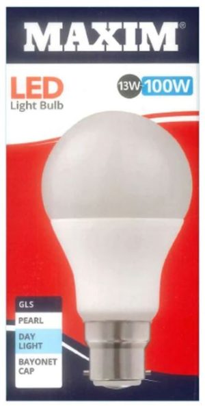 10 X MAXIM 13W=100W GLS LED LIGHT BULB EDISON SCREW / ES DAY LIGHT PEARL
