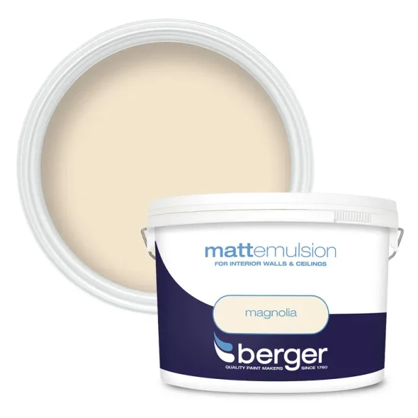 BERGER MATT EMULSION MAGNOLIA 10L