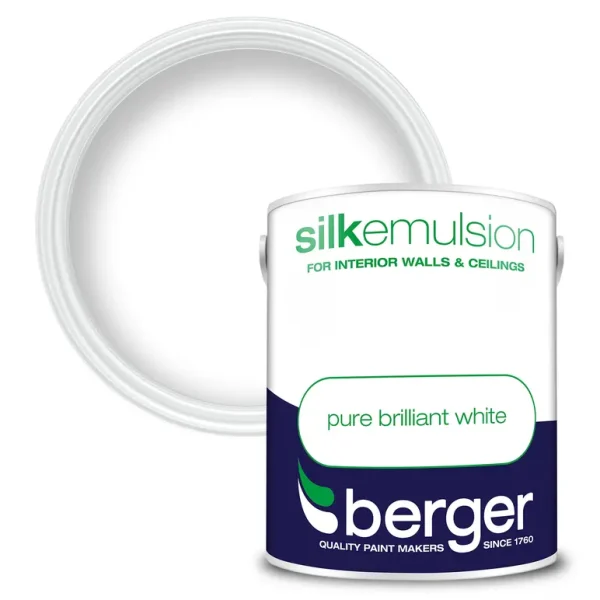 BERGER SILK EMULSION BRILLIANT WHITE 5L