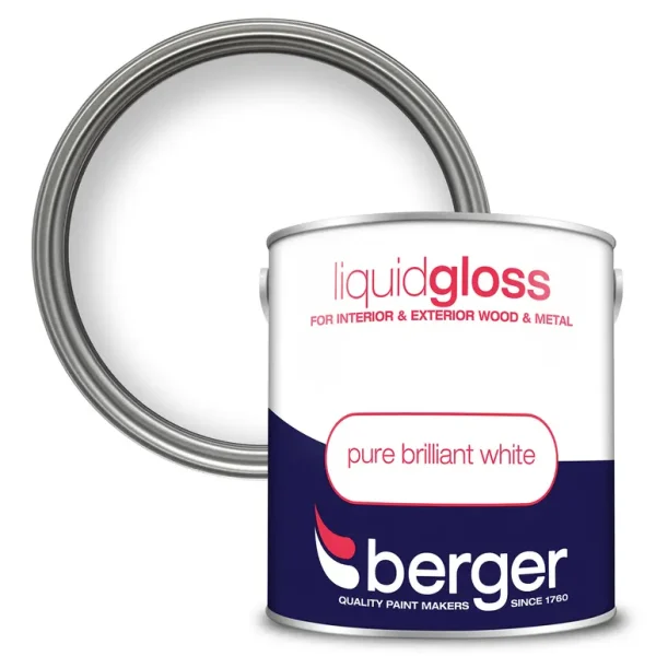 BERGER LIQUID GLOSS BRILLIANT WHITE 2.5L