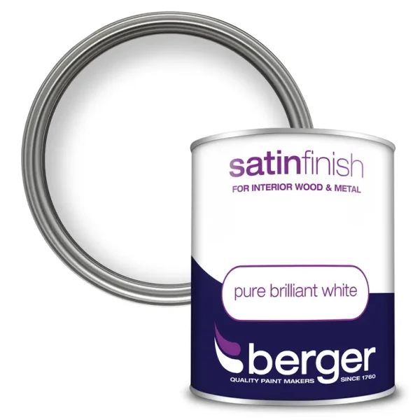 BERGER SATIN SHEEN BRILLIANT WHITE 750ML