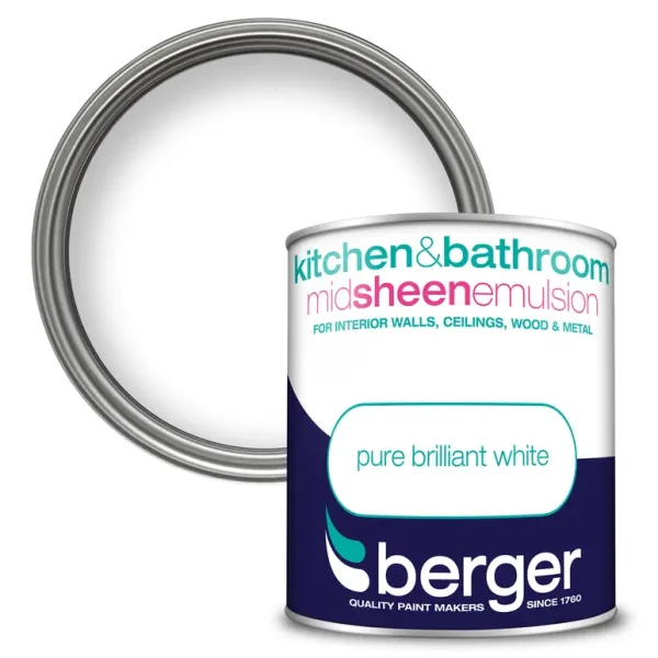 BERGER KITCHEN & BATHROOM MID SHEEN PBW 1L