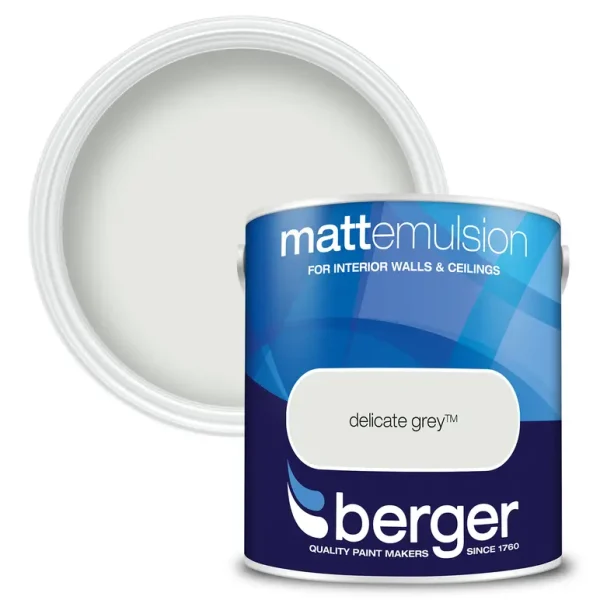 BERGER MATT EMULSION DELICATE GREY 2.5L