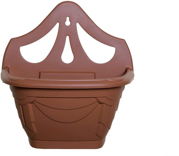 WHITEFURZE VENETIAN WALL HANGING PLANTER / BASKET 31CM - TERRACOTTA