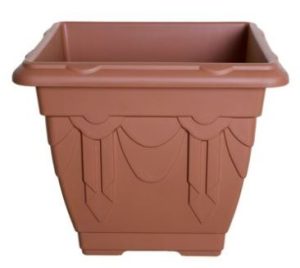 WHITEFURZE SQUARE VENETIAN PLANTER 30CM - TERRACOTTA