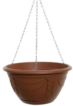 WHITEFURZE VENETIAN HANGING BASKET / PLANTER 32CM - TERRACOTTA