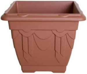 WHITEFURZE SQUARE VENETIAN PLANTER 38CM - TERRACOTTA