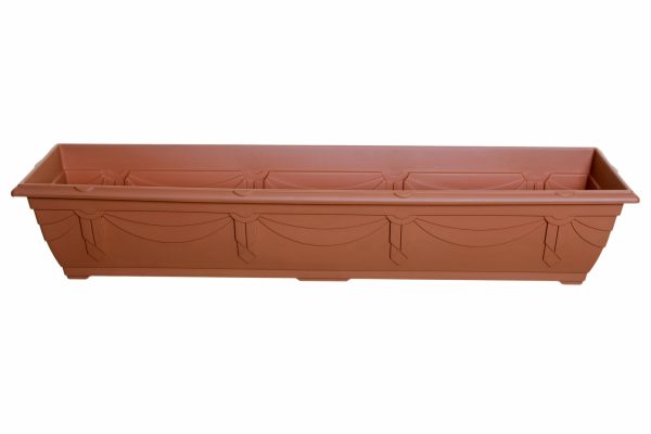 WHITEFURZE VENETIAN WINDOW BOX / PLANTER 90CM - TERRACOTTA