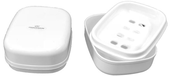 PLASTIC ATLANTIC SOAP CASE WHITE