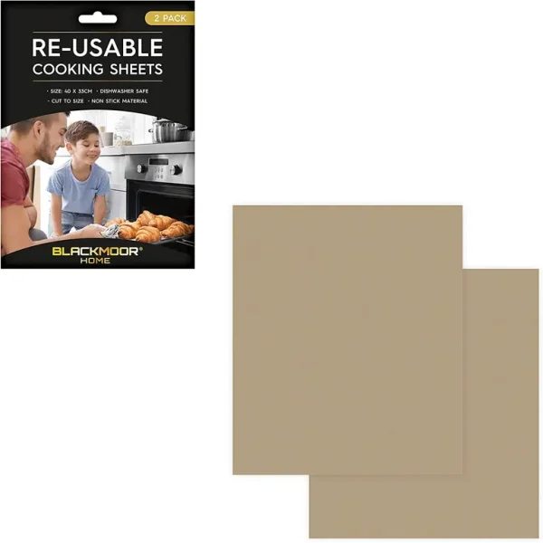 BLACKMOOR HOME NON-STICK COOKING/BAKING SHEETS PACK OF 2