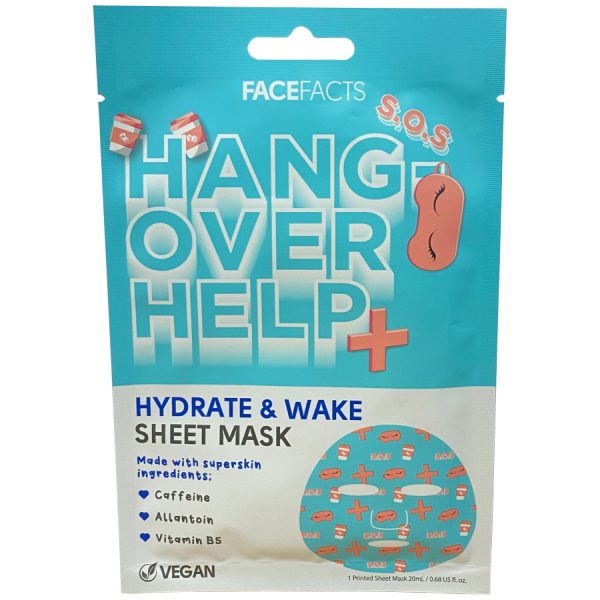 FACE FACTS HANGOVER HELP PRINTED SHEET MASK 20ML