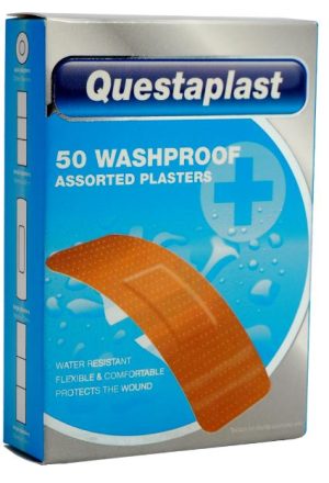 QUESTAPLAST ASSORTED WASHPROOF PLASTERS PACK OF 50