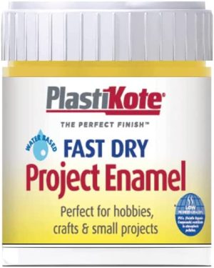 PLASTIKOTE B12 FAST DRY PROJECT ENAMEL PAINT 59ML - BUTTERCUP YELLOW