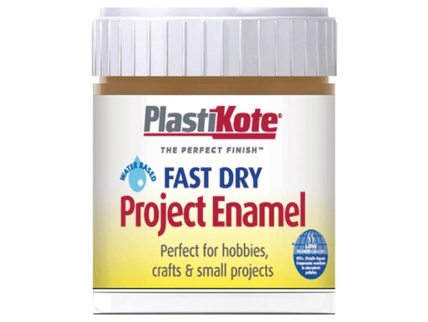 PLASTIKOTE B17 FAST DRY PROJECT ENAMEL PAINT 59ML - NUT BROWN