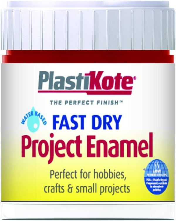 PLASTIKOTE B25 FAST DRY PROJECT ENAMEL PAINT 59ML - RED METALLIC