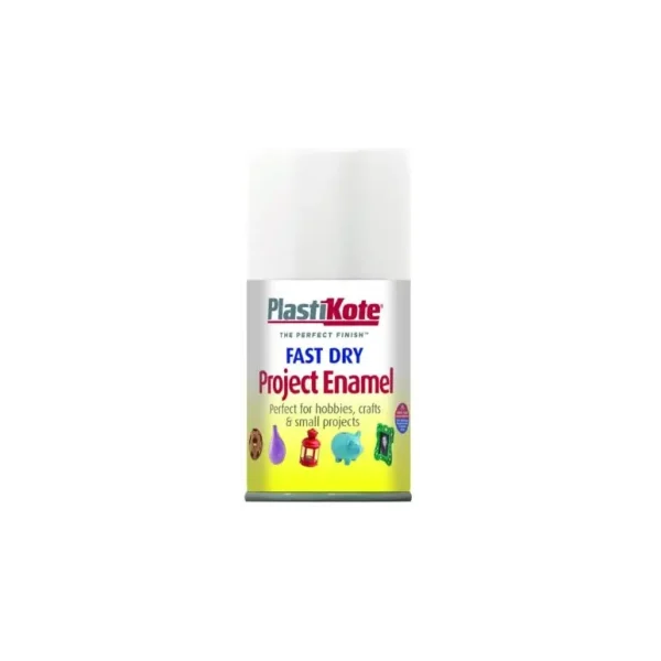 PLASTIKOTE PL102S FAST DRY ENAMEL SPRAY PAINT 100ML - GLOSS WHITE (102-S)