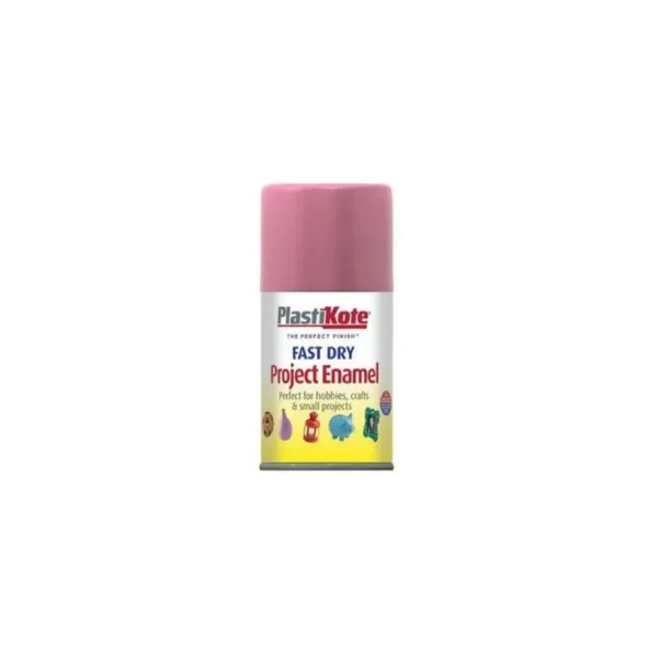 PLASTIKOTE PL115S FAST DRY ENAMEL SPRAY PAINT 100ML - HOT PINK