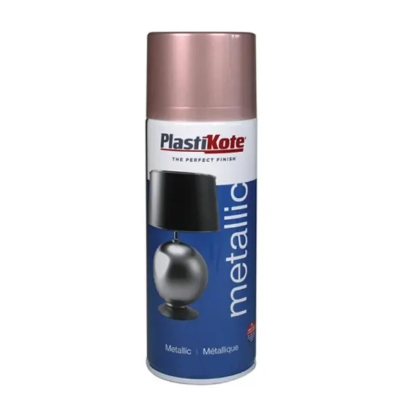 PLASTIKOTE PL4405 METALLIC SPRAY PAINT 400ML - ROSE GOLD