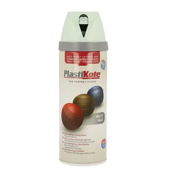 PLASTIKOTE PREMIUM TWIST & SPRAY MULTISURFACE SPRAY PAINT 400ML - MATT DUCK EGG BLUE