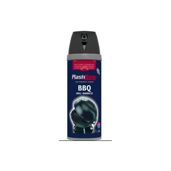 PLASTIKOTE TWIST & SPRAY MULTISURFACE SPRAY PAINT 400ML - BAR-B-QUE / BBQ BLACK