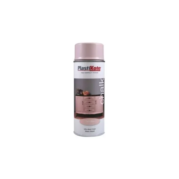 PLASTIKOTE CHALK FINISH SPRAY PAINT 400ML - PALE ROSE