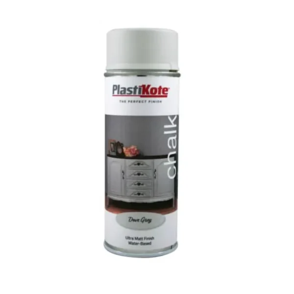 PLASTIKOTE CHALK FINISH SPRAY PAINT 400ML - DOVE GREY