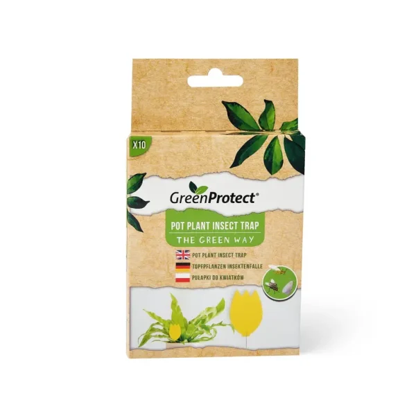 GREEN PROTECT POT PLANT INSECT TRAPS PACK OF 10