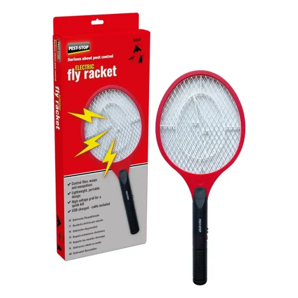 PEST-STOP ELECTRIC FLY / BUG SWATTER / RACKET / ZAPPER