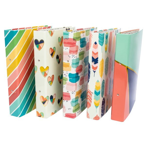 PUKKA ASSORTED FASHION A4 RING BINDERS