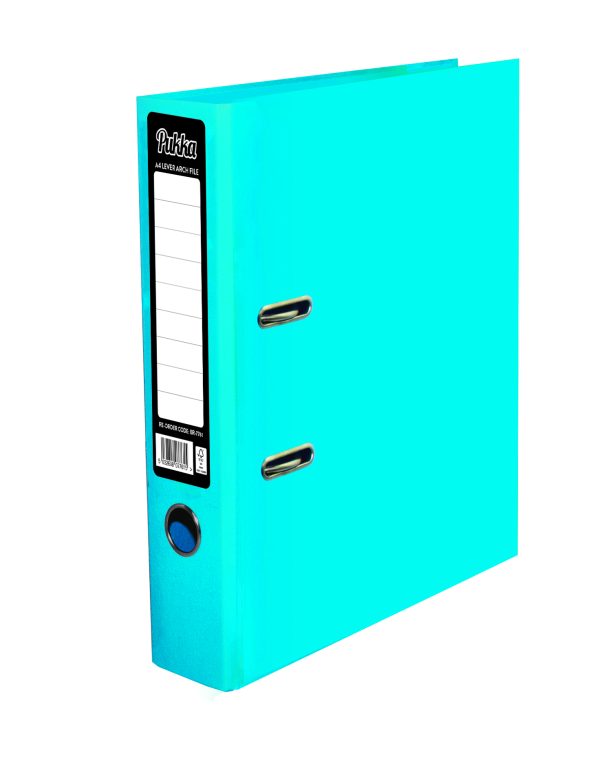 PUKKA BRIGHTS A4 RING LEVER ARCH FILE - BLUE