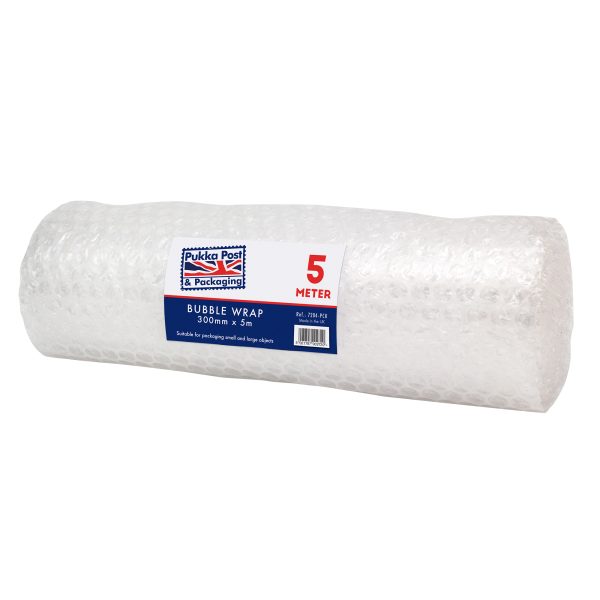 PUKKA BUBBLE WRAP ROLL 300MM X 5M