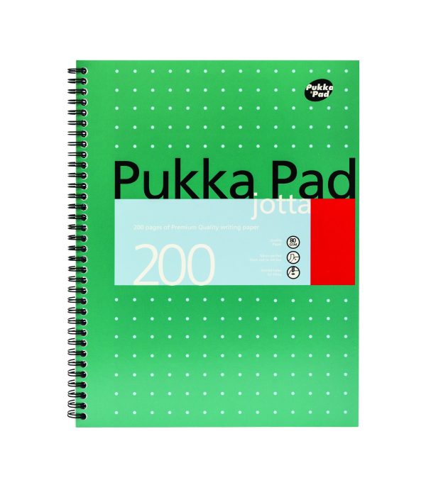 PUKKA A4 METALLIC JOTTA NOTE BOOK 200 PAGES