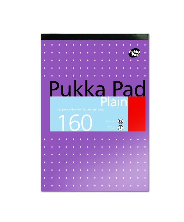 PUKKA A4 REFILL PAD 160 PAGES PLAIN PAPERS